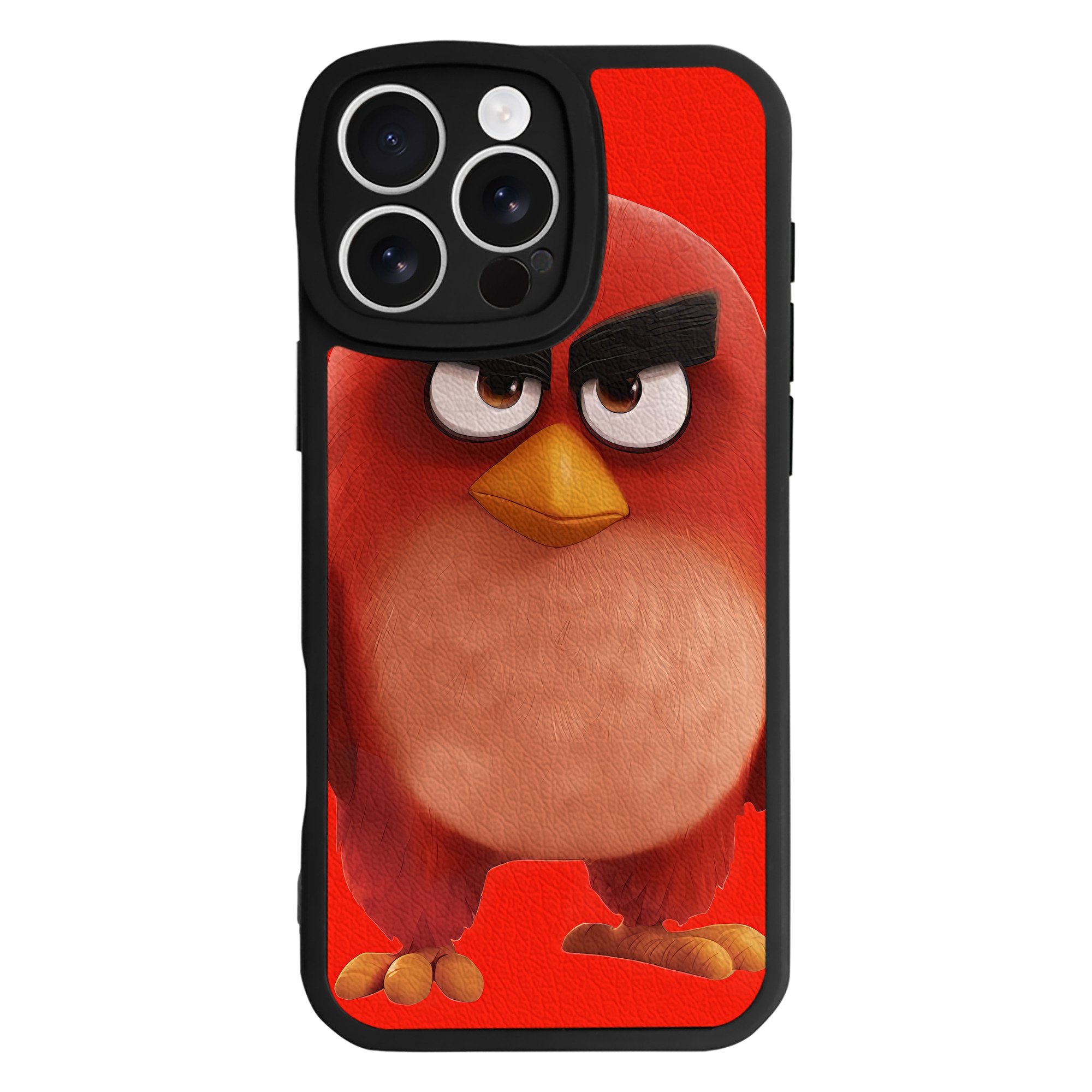 （画像用） Angry Birds アングリーバード 【iPhone 16シリーズ対応】シリコンスマホケース（レザー調） 材質：シリコン
